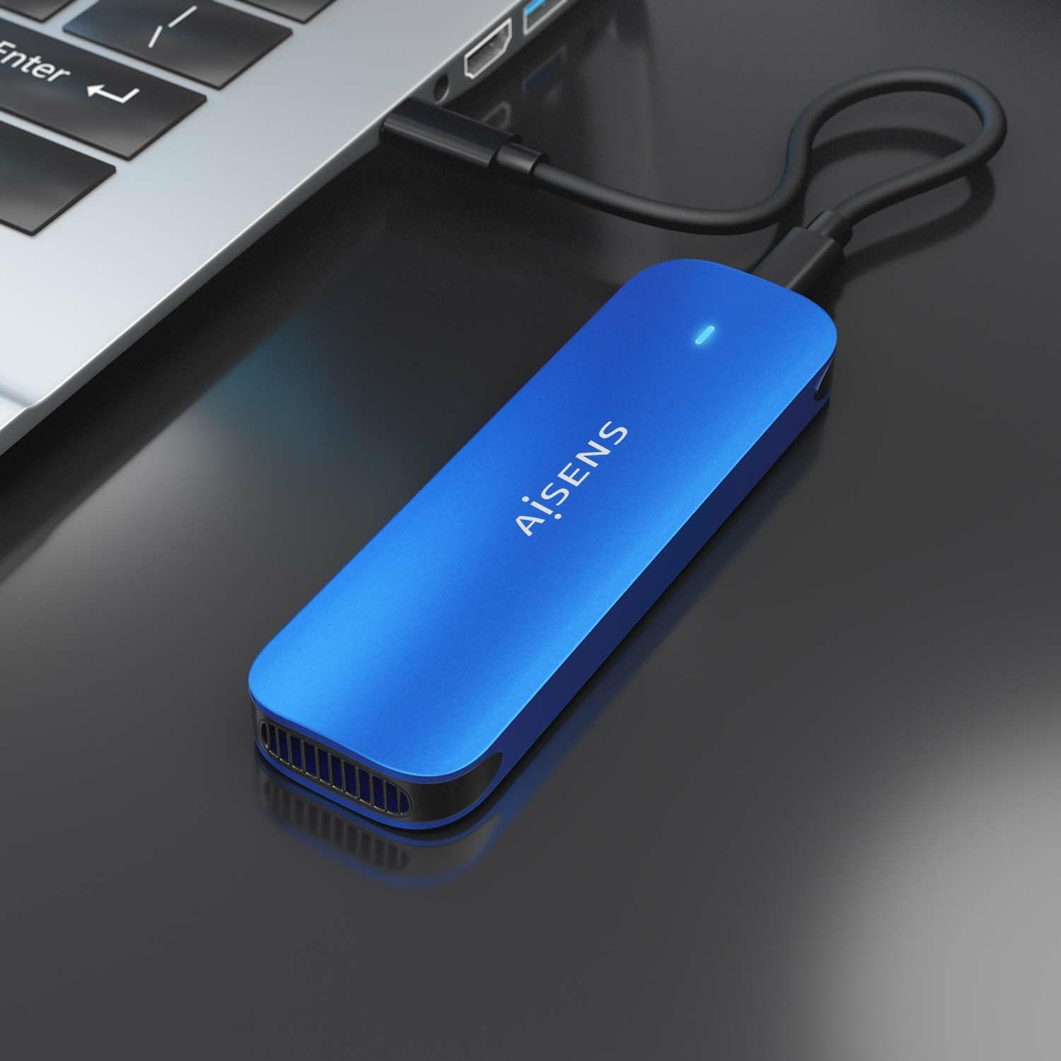 Caixa Externa SSD M.2 AISENS ASM2-026BLU (2 TB - M.2 - Azul) — miniatura 4