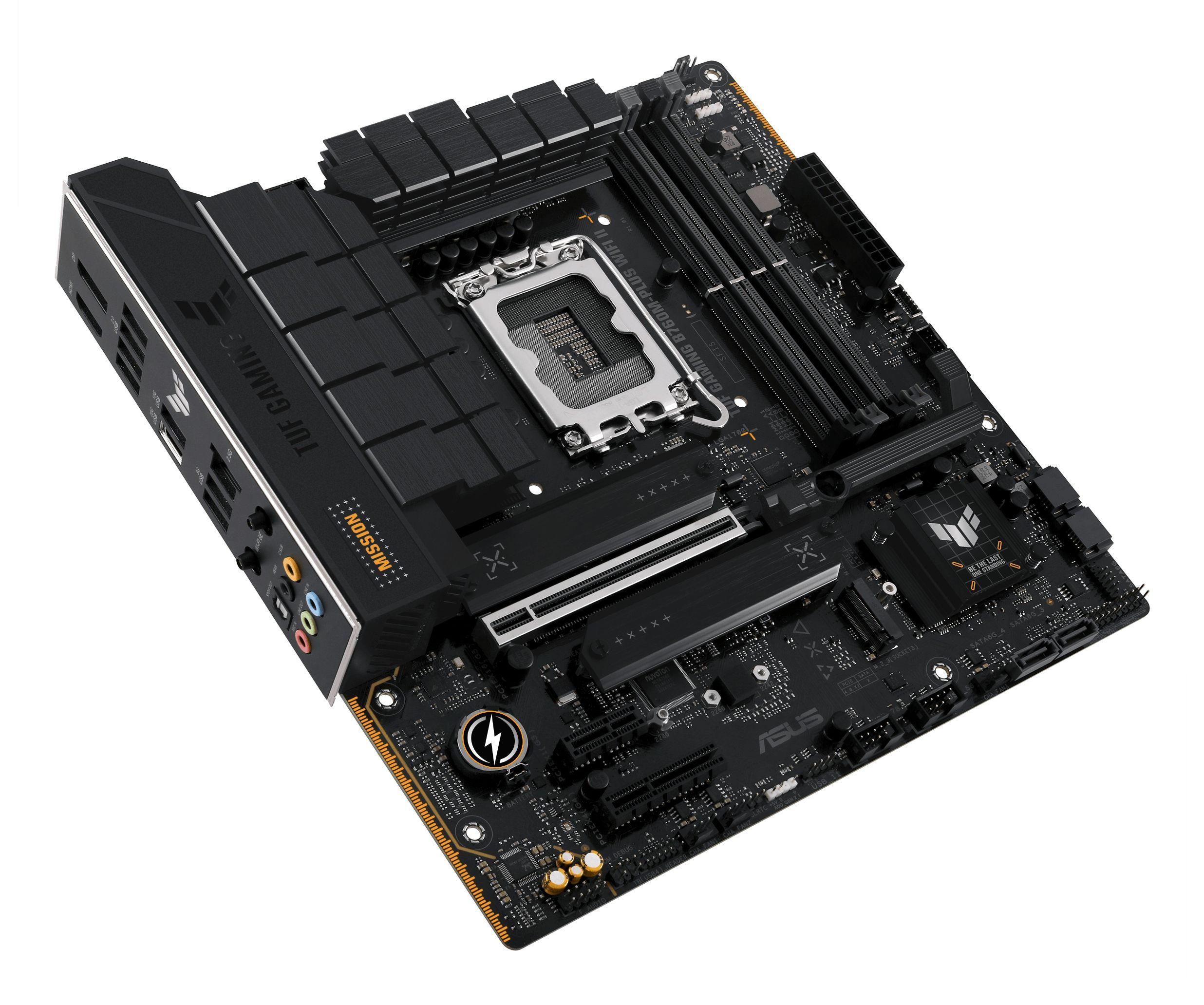 Motherboard ASUS TUF GAMING B760M-PLUS WIFI II (LGA 1700 - micro ATX - Duplo canal - Preto), miniatura 4