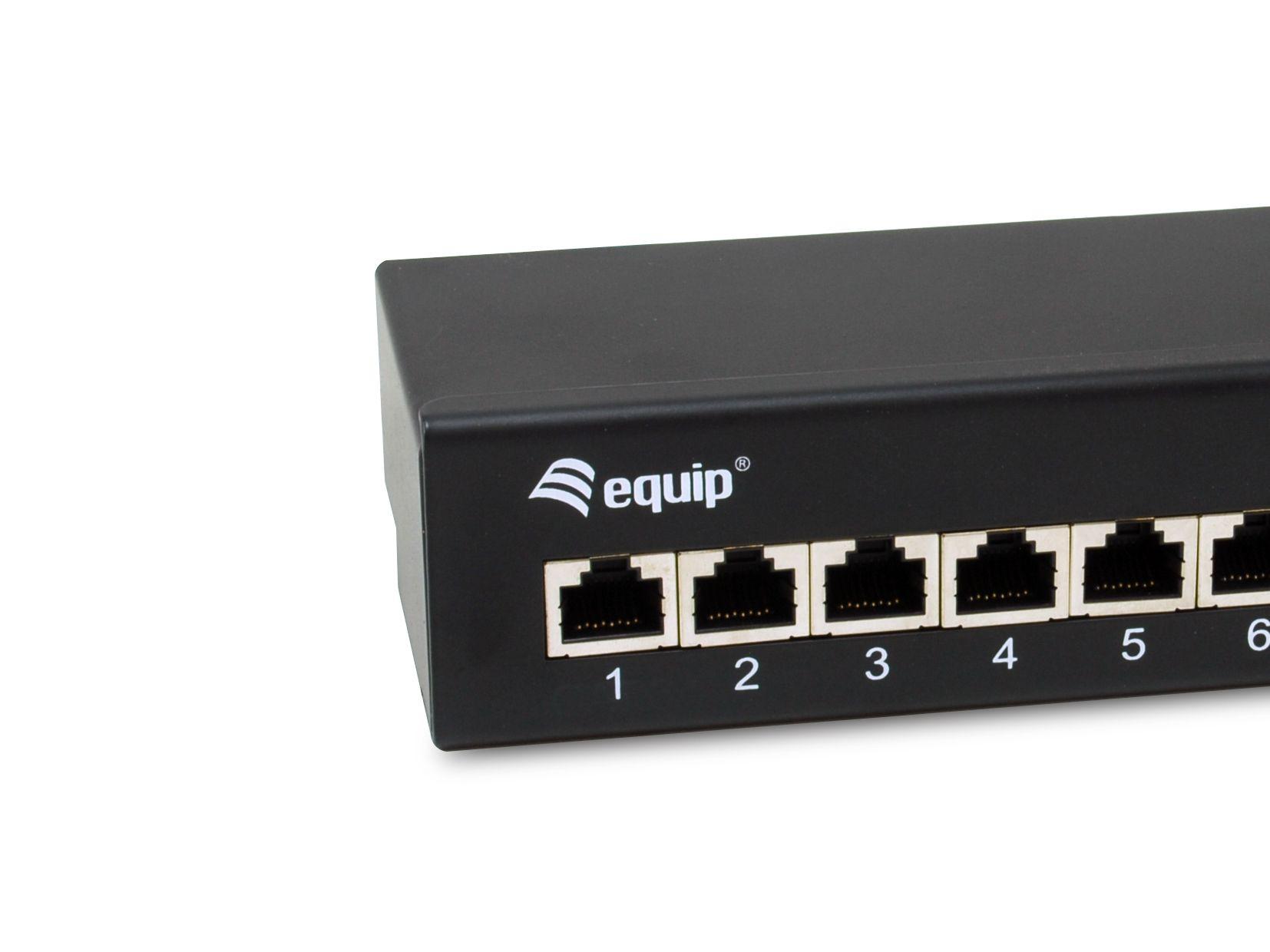 Patch Panel EQUIP 326621 (8 Portas RJ45 Cat6a 10GBase-T - Preto) — miniatura 3
