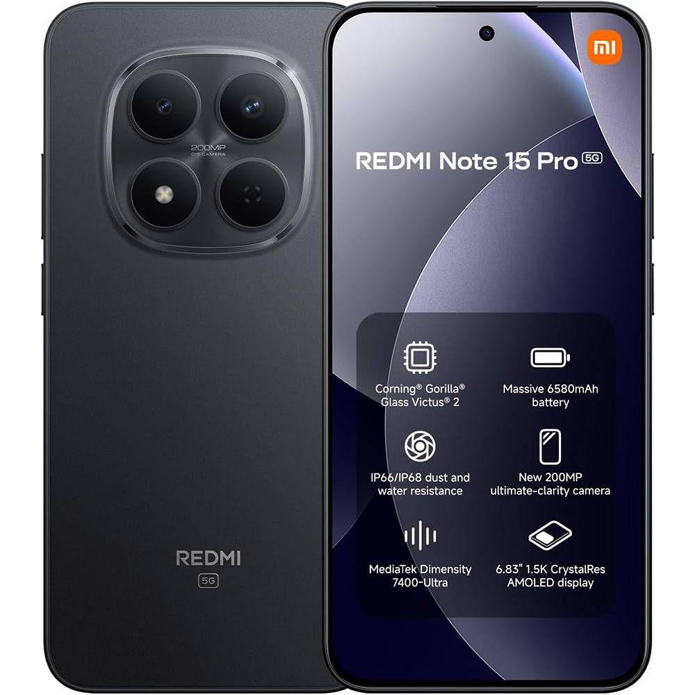 Smartphone XIAOMI Redmi Note 15 Pro 5G (8GB/256GB - 6,83" - Preto) — miniatura 2