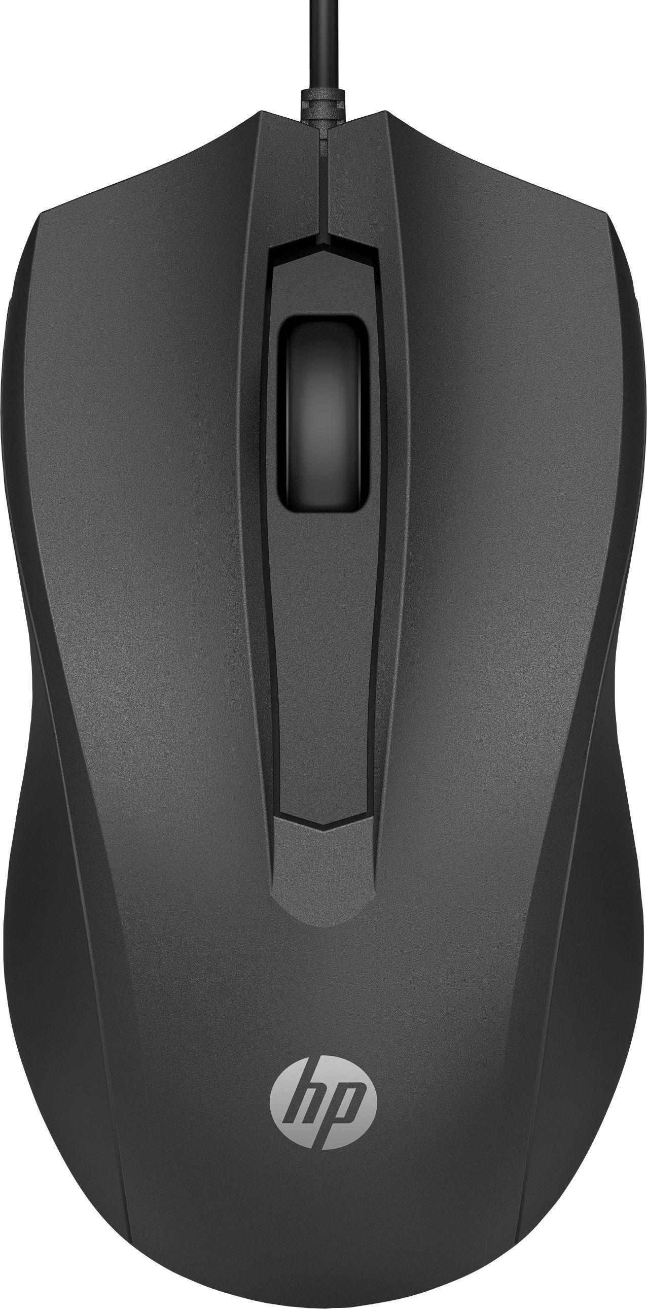 Rato HP 100 (Ambidestro - 1600 DPI - Ótico - Preto)