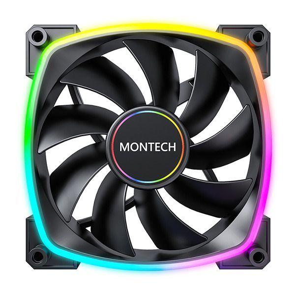 Ventoinha MONTECH AX140 PWM (ARGB - Preto), miniatura 2