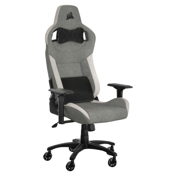 Cadeira Gaming CORSAIR T3 RUSH Fabric (120 kg - Até 10 cm - Até 160°, 85 cm - Cinza/Branco), miniatura 2