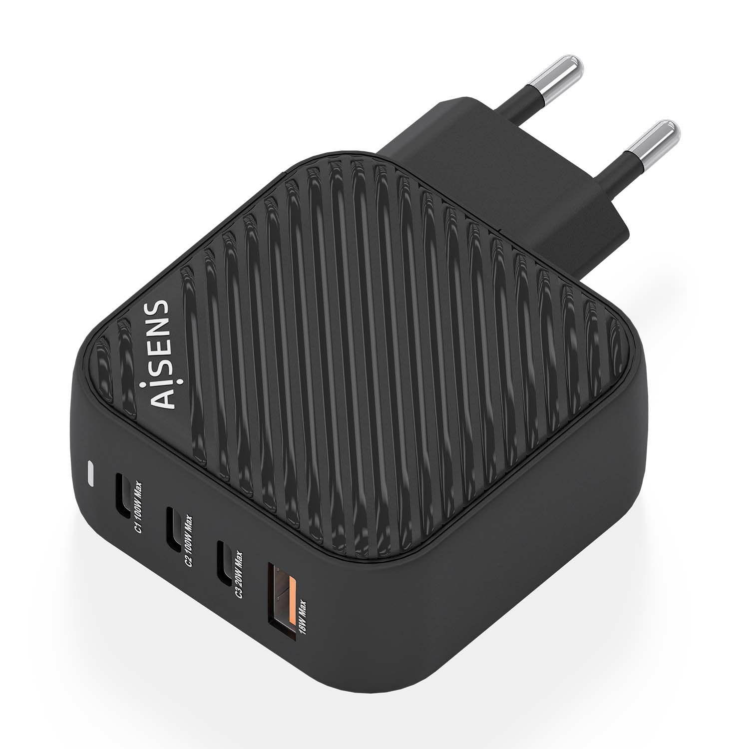 Carregador AISENS ASCH-100W4P029-BK (100 W - Preto), miniatura 2
