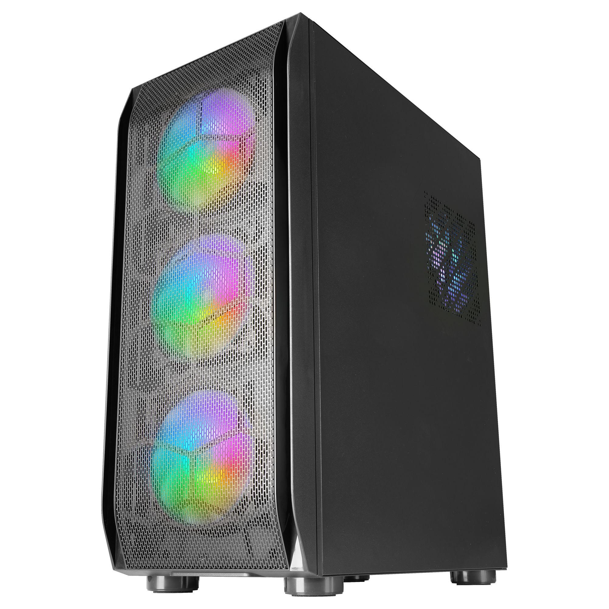 Caixa PC Gaming MARS GAMING MC-KX (Torre - Vidro temperado - 16 cm - Preto) — miniatura 2