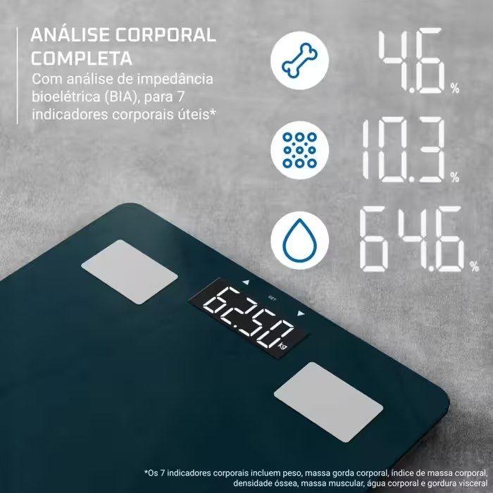 Balança Pessoal Eletrónica ROWENTA Body Up 2.0 BR2600 (Vidro temperado - Verde) — miniatura 4