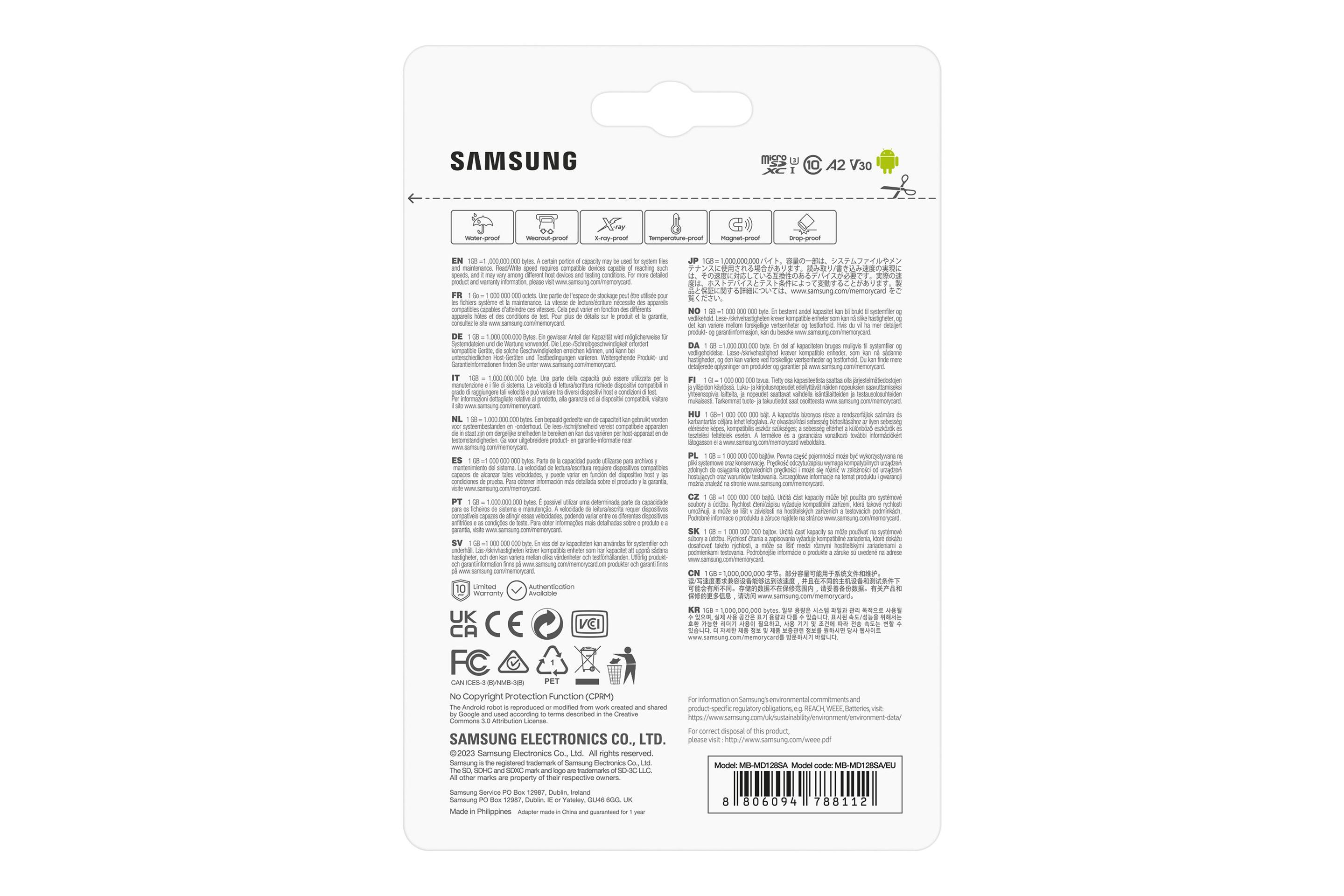 Cartão de Memória SAMSUNG PRO Plus MB-MD128SA/EU (128GB - Classe 10 - 180 MB/s - Azul-marinho), miniatura 9