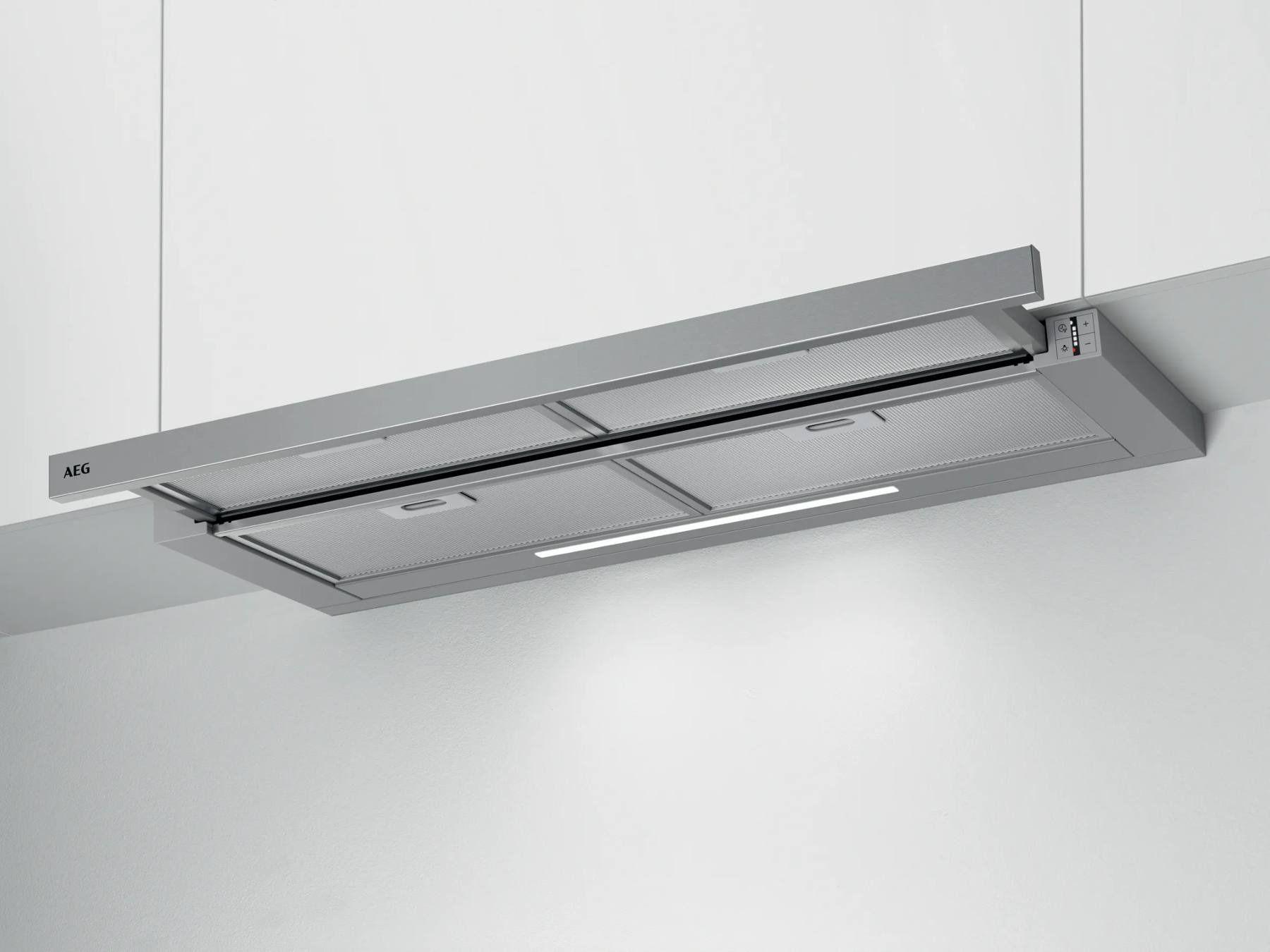 Exaustor Telescópico de Encastre AEG DPE5960M (90 cm - 30 cm - Inox)