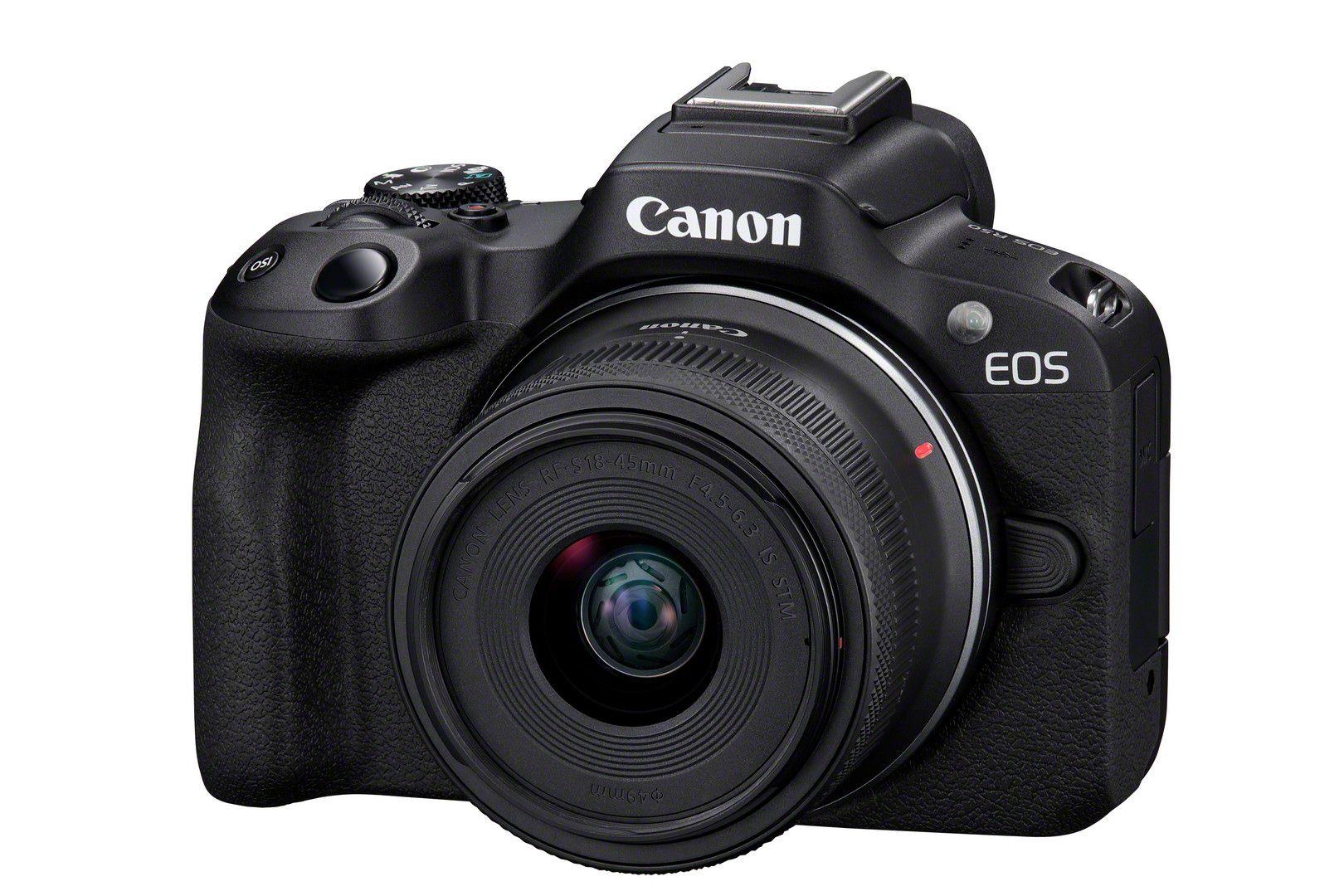 Máquina Fotográfica Mirrorless CANON EOS R50 Kit Duplo (1620000 dot - Preto), miniatura 3