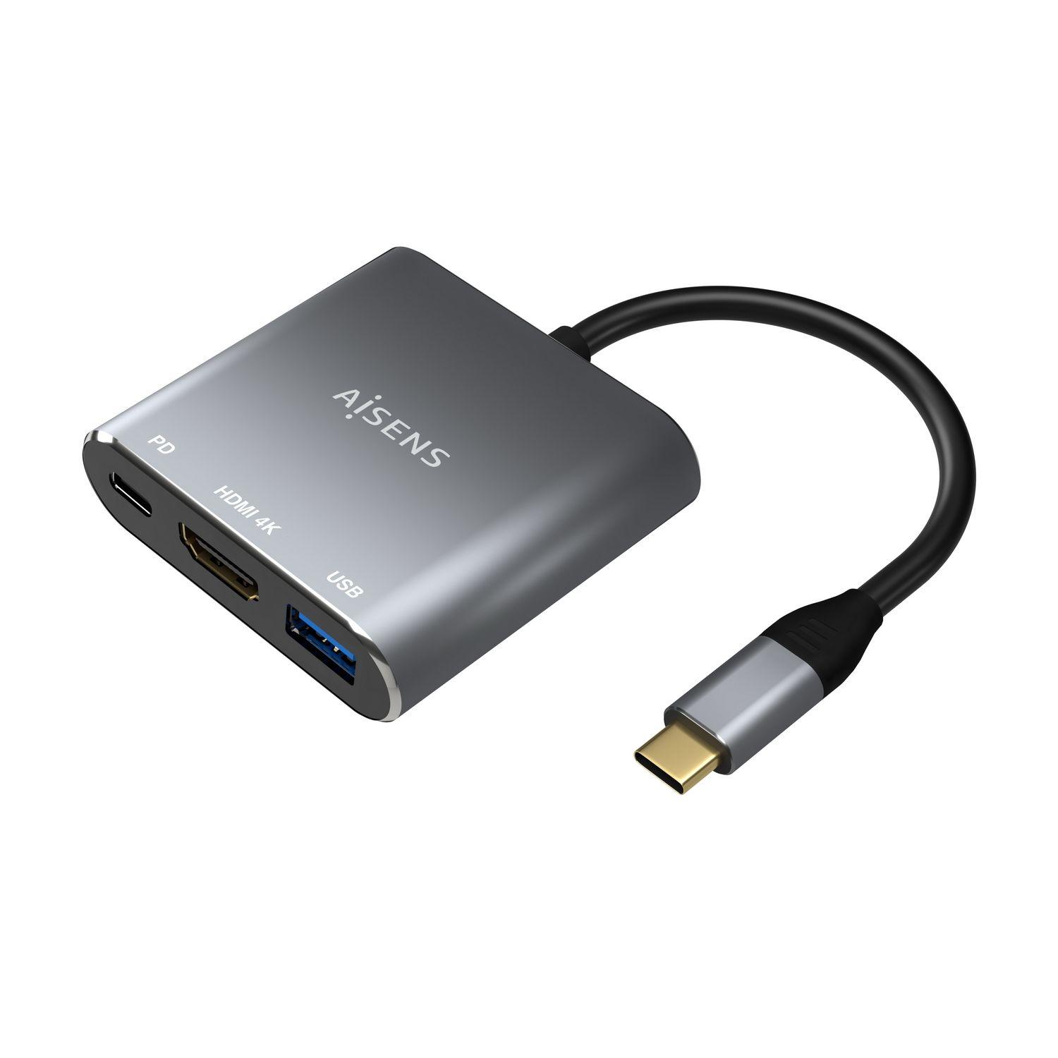 Conversor USB-C AISENS A109-0669 (0,15 m - Cinzento)