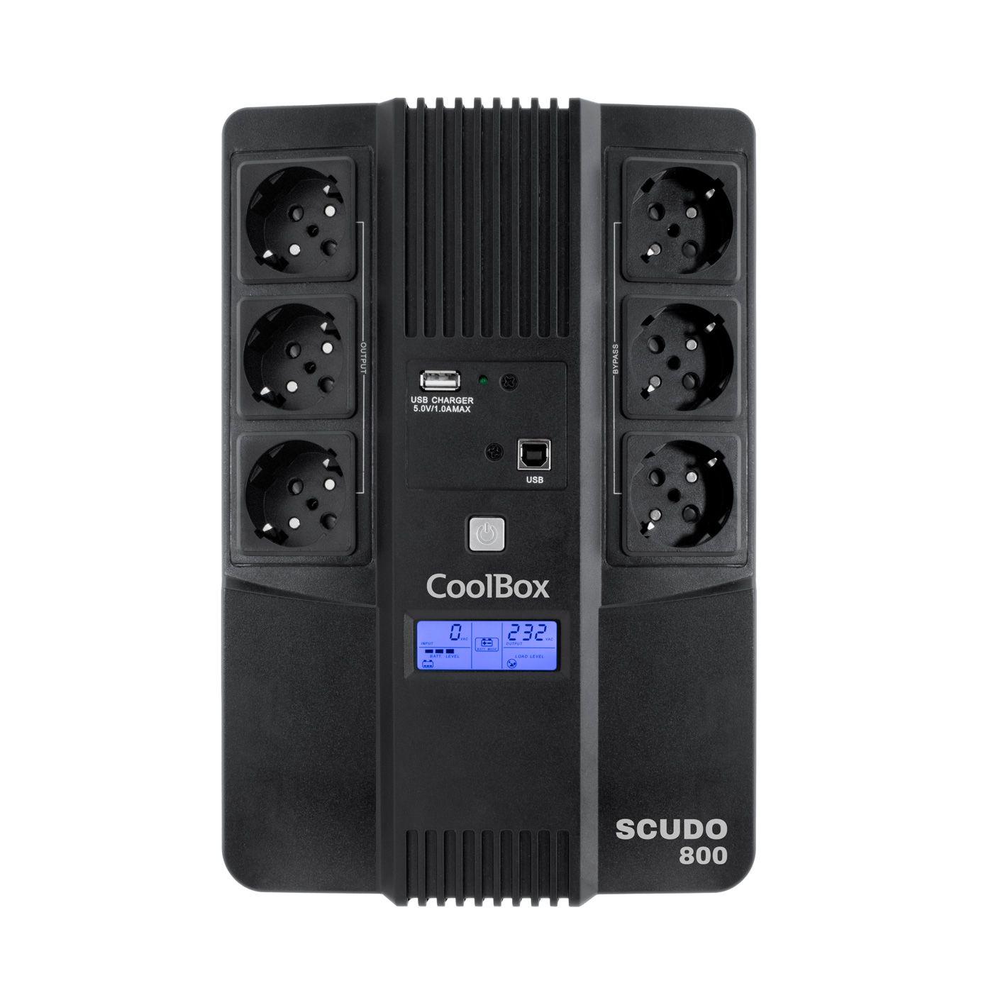 SAI COOLBOX Scudo 3 LCD 800VA (Preto)