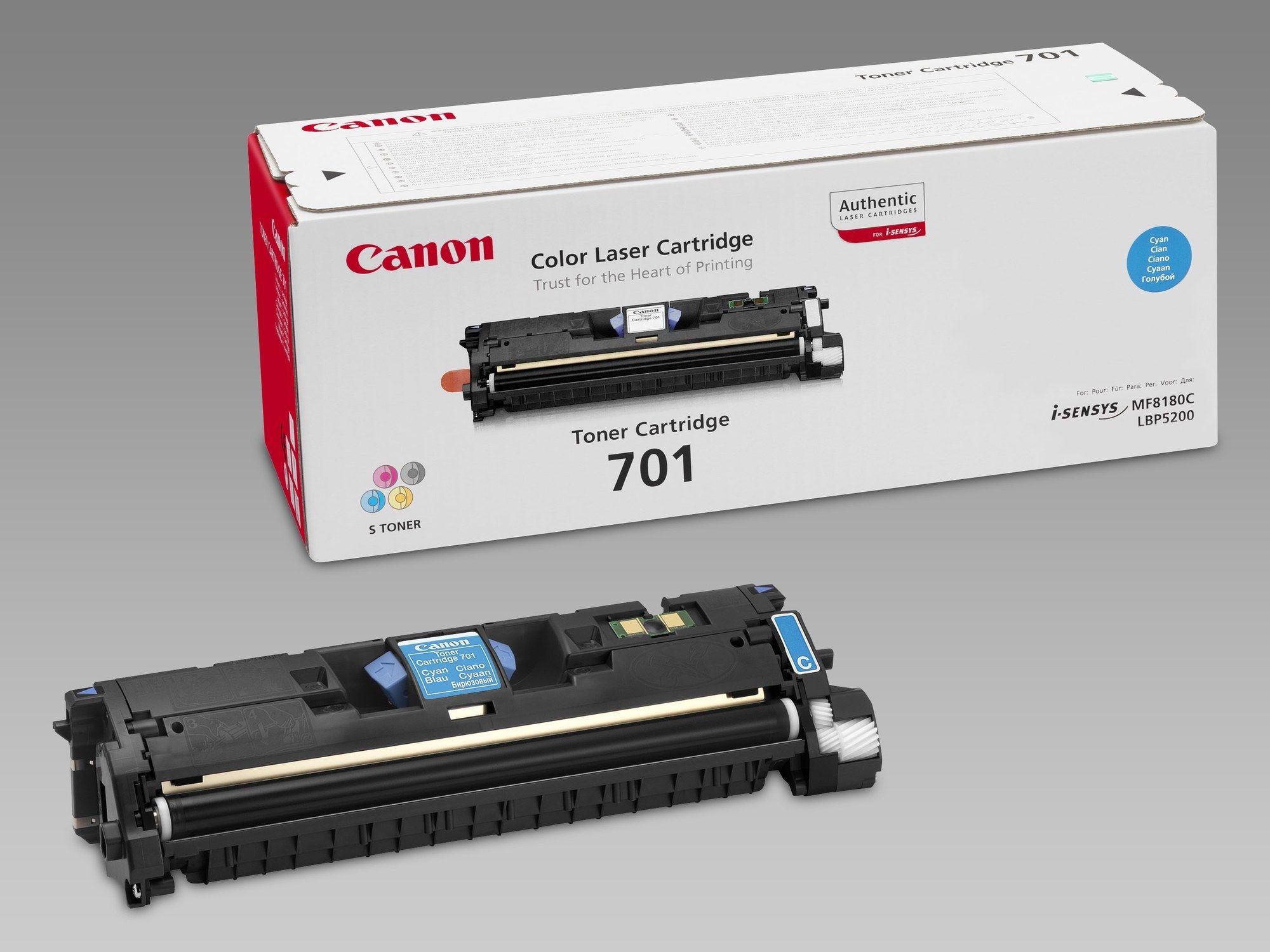 Toner CANON 701 (4.000 páginas - Ciano)