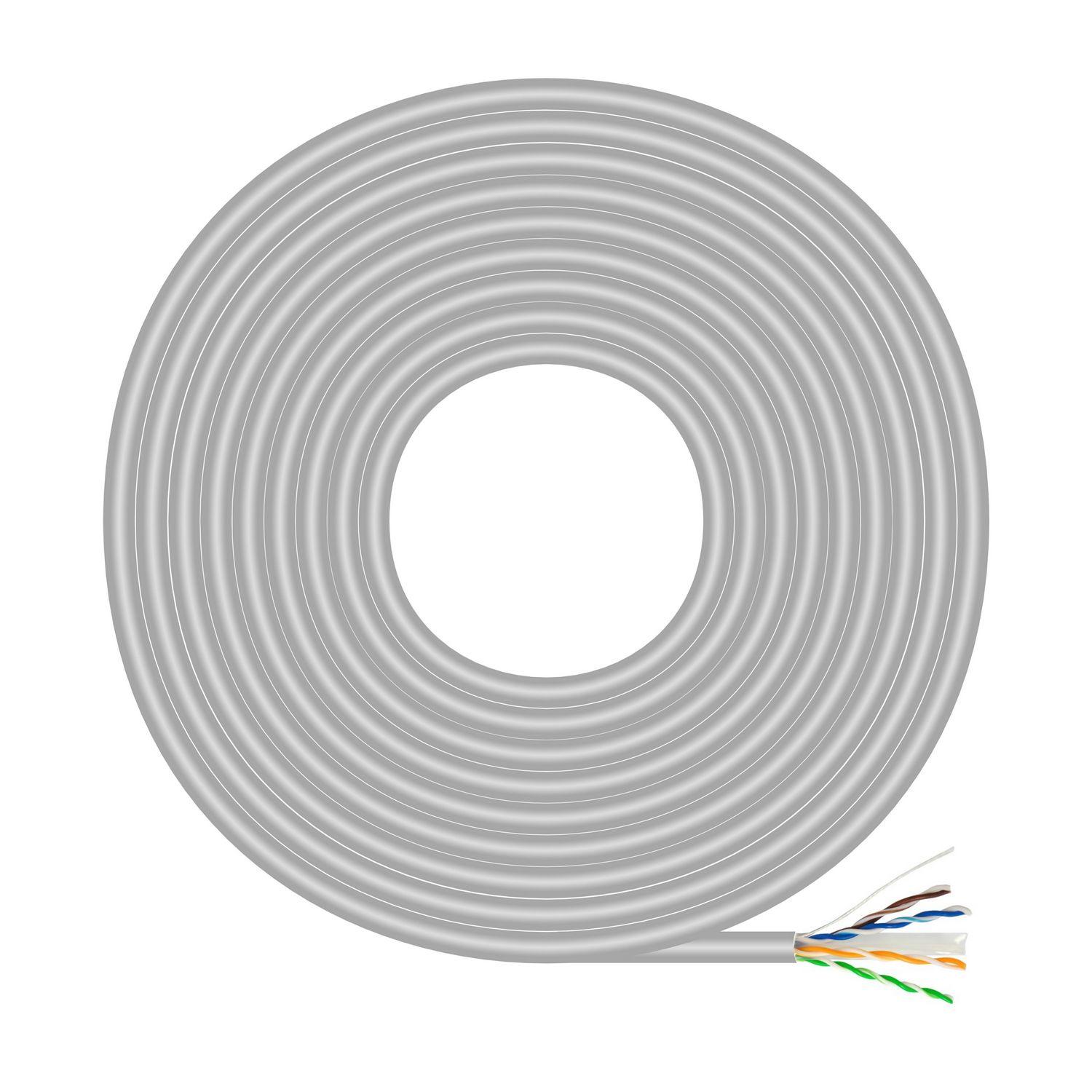 Cabo de Rede AISENS A135-0660 (100 m - Cat6 - Cinzento)