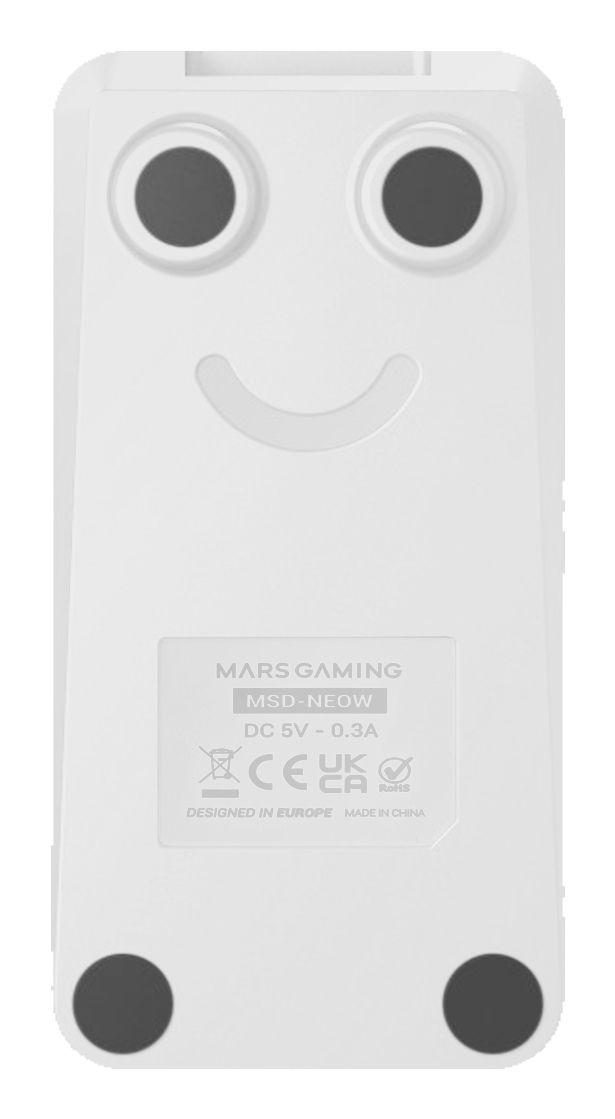 Control Deck MARS GAMING MSD-NEOW (USB Tipo-C - Com fios - Branco) — miniatura 7