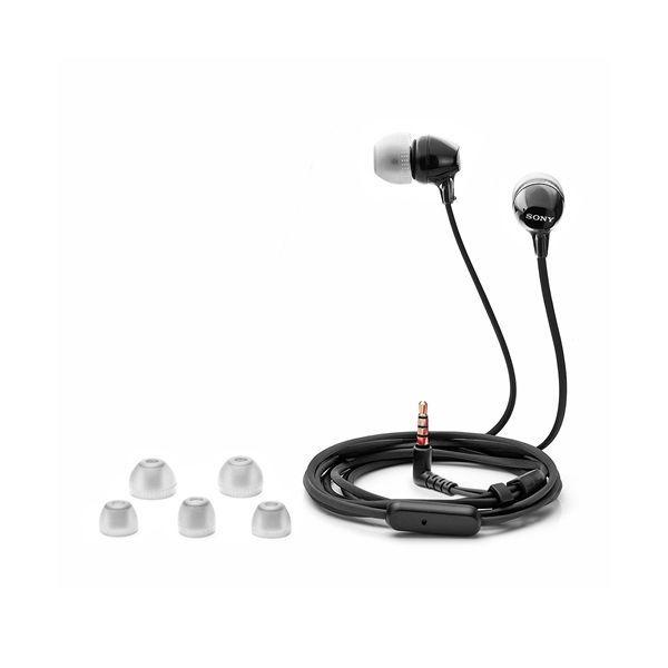 Auscultadores Intra-auriculares SONY MDR-EX15AP (100 mW - Com fios - Preto), miniatura 3