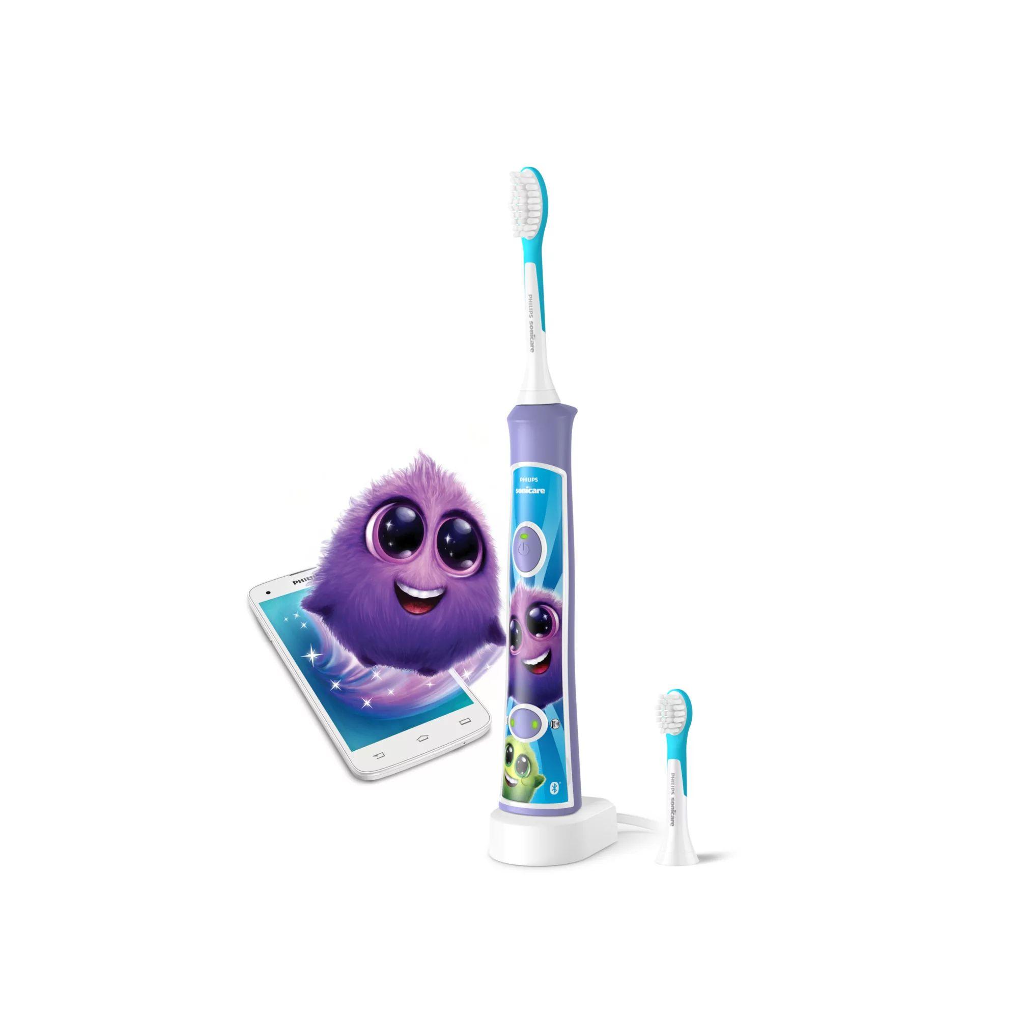 Escova de Dentes Elétrica Sónica PHILIPS Sonicare For Kids HX6322/12 (Roxo e Branco)