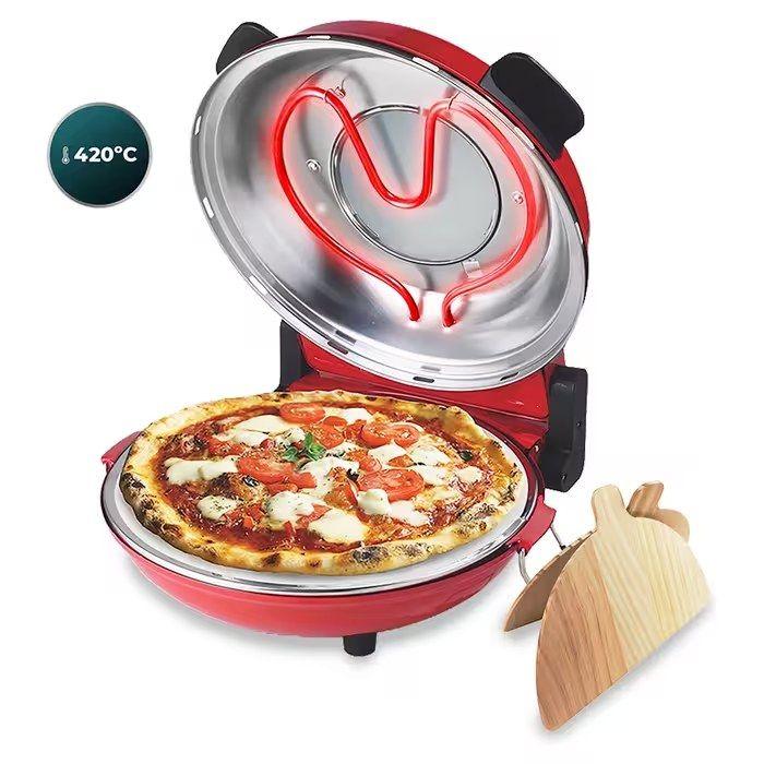 Forno de Pizzas Elétrico CECOTEC Fun Pizza&Co Mamma Mia Vista 3826 (Vermelho), miniatura 3