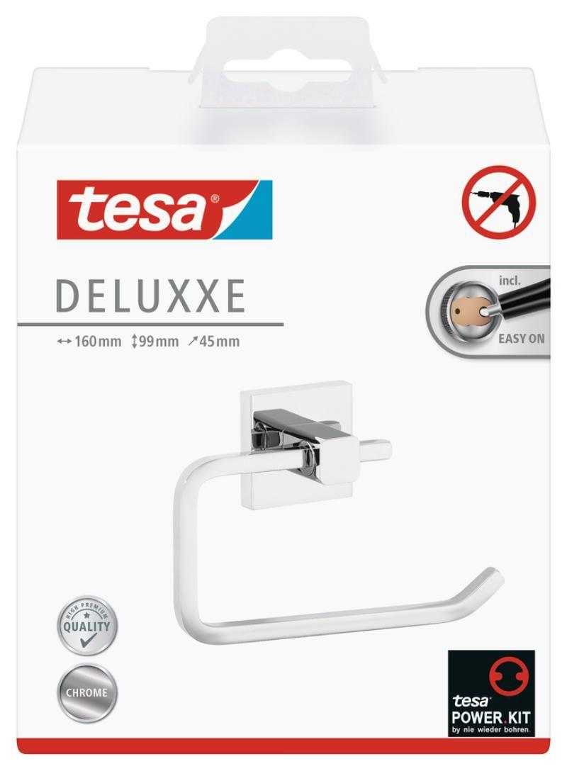 Porta-Rolos de Papel Higiénico TESA Deluxxe (Sem Tampa - Prateado)