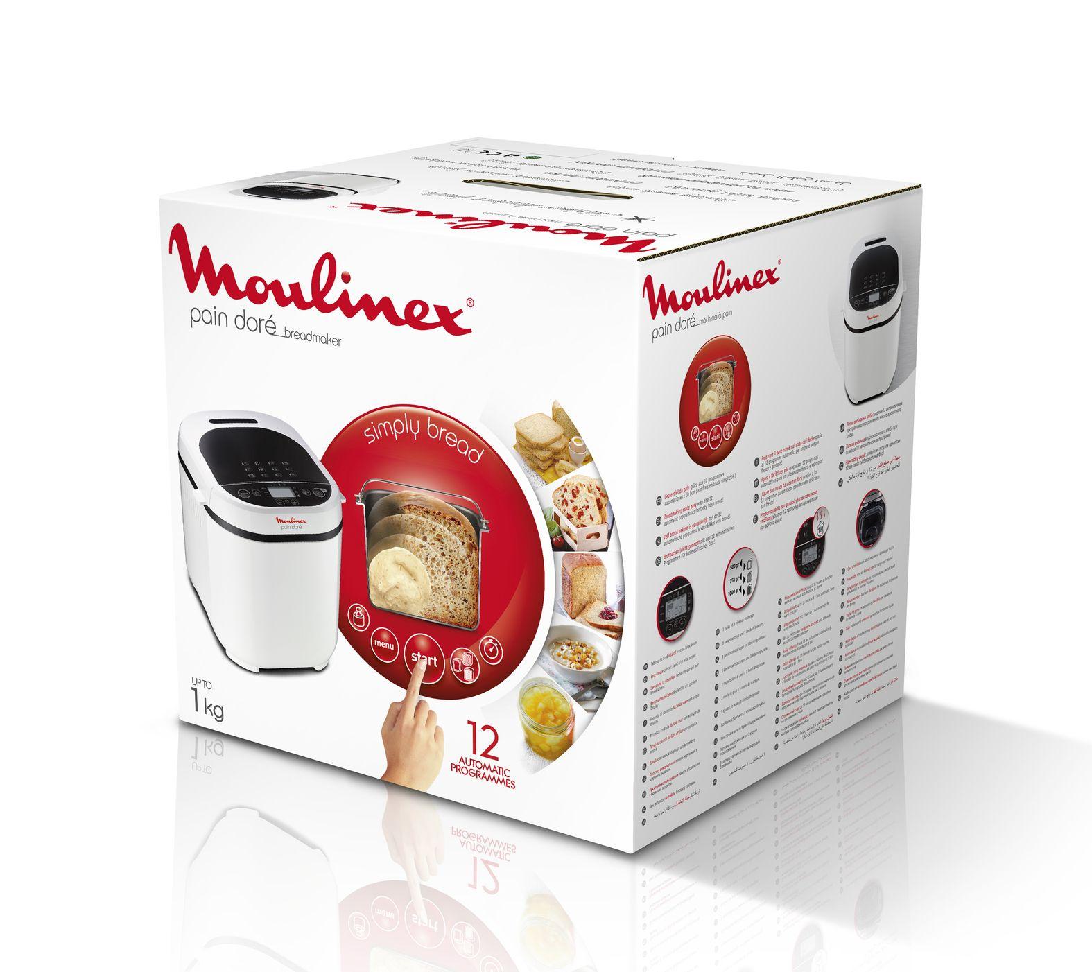 Máquina de Fazer Pão MOULINEX OW210130 (Altura 29,8 cm - Branco), miniatura 8