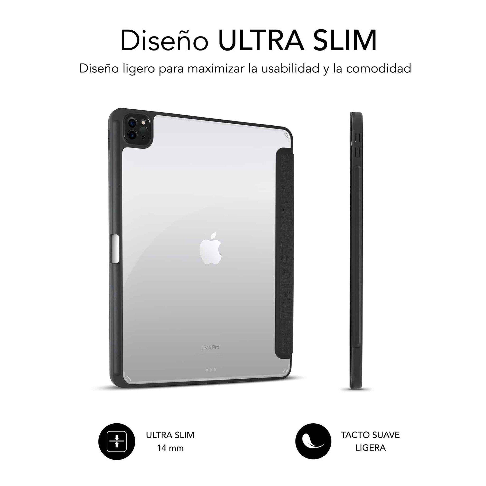 Capa para Tablet SUBBLIM Clear Shock Case (iPad Pro 12,9″ 2020–2022 - Preto/Transparente) — miniatura 3