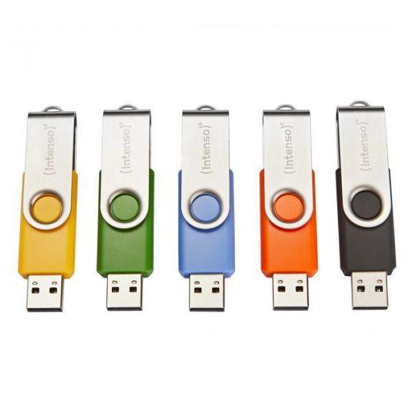 Pen USB INTENSO Basic Line 5x32GB (USB-A - Rotativo - 28 MB/s), miniatura 2