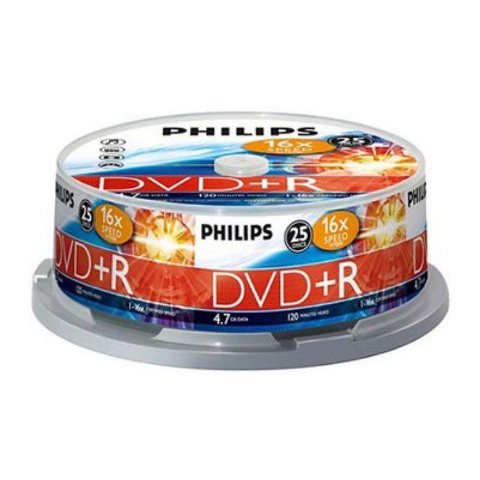 Disco DVD+R PHILIPS DR4S6B25F/00 (25 unidades - 4,7 GB - 16x), miniatura 2