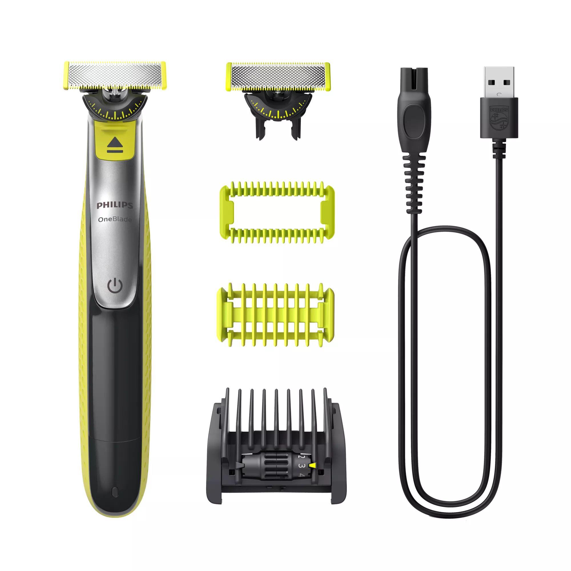 Máquina de Barbear PHILIPS QP2834/23 (Carvão e Lima)