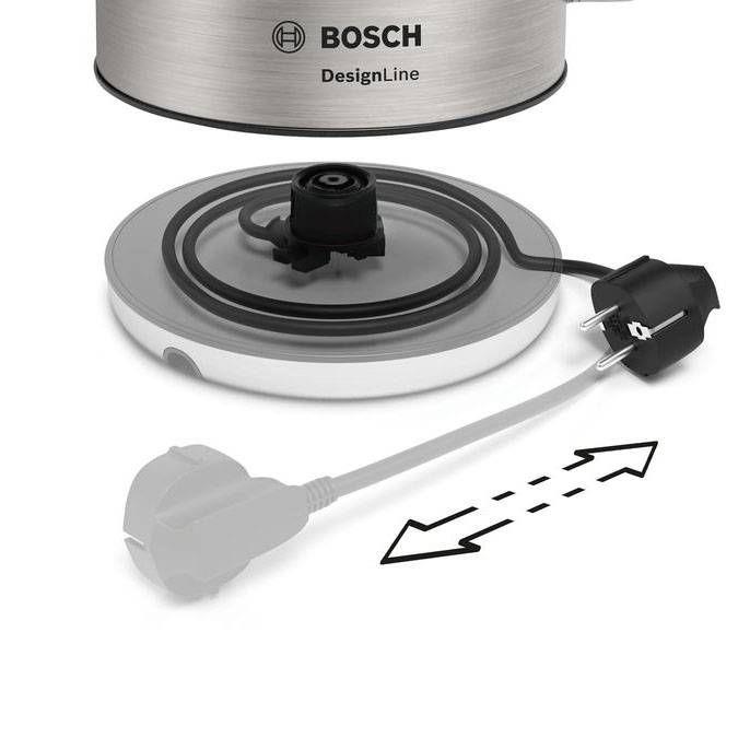 Jarro Elétrico BOSCH TWK4P440 (2400 W - 1,7 l - Aço inoxidável - Preto e Inox), miniatura 5