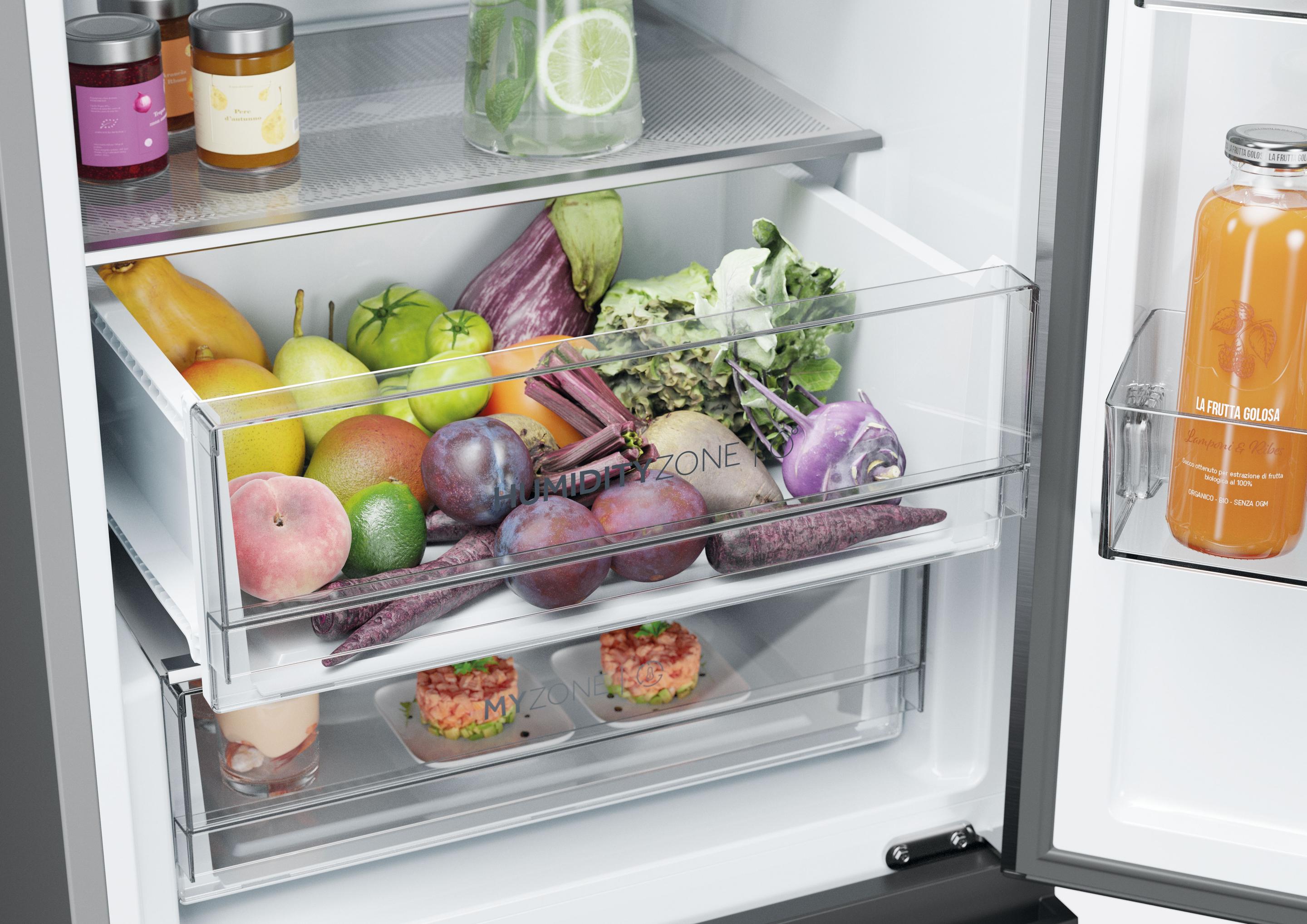 Frigorífico Combinado Independente HAIER HTW5618CNMG (360 l - hOn - 185x59,5x66,7 cm - Prateado) — miniatura 9