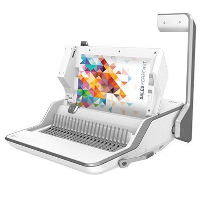 Máquina de Encadernação FELLOWES Lyra (300 folhas - Branco e Prateado), miniatura 4