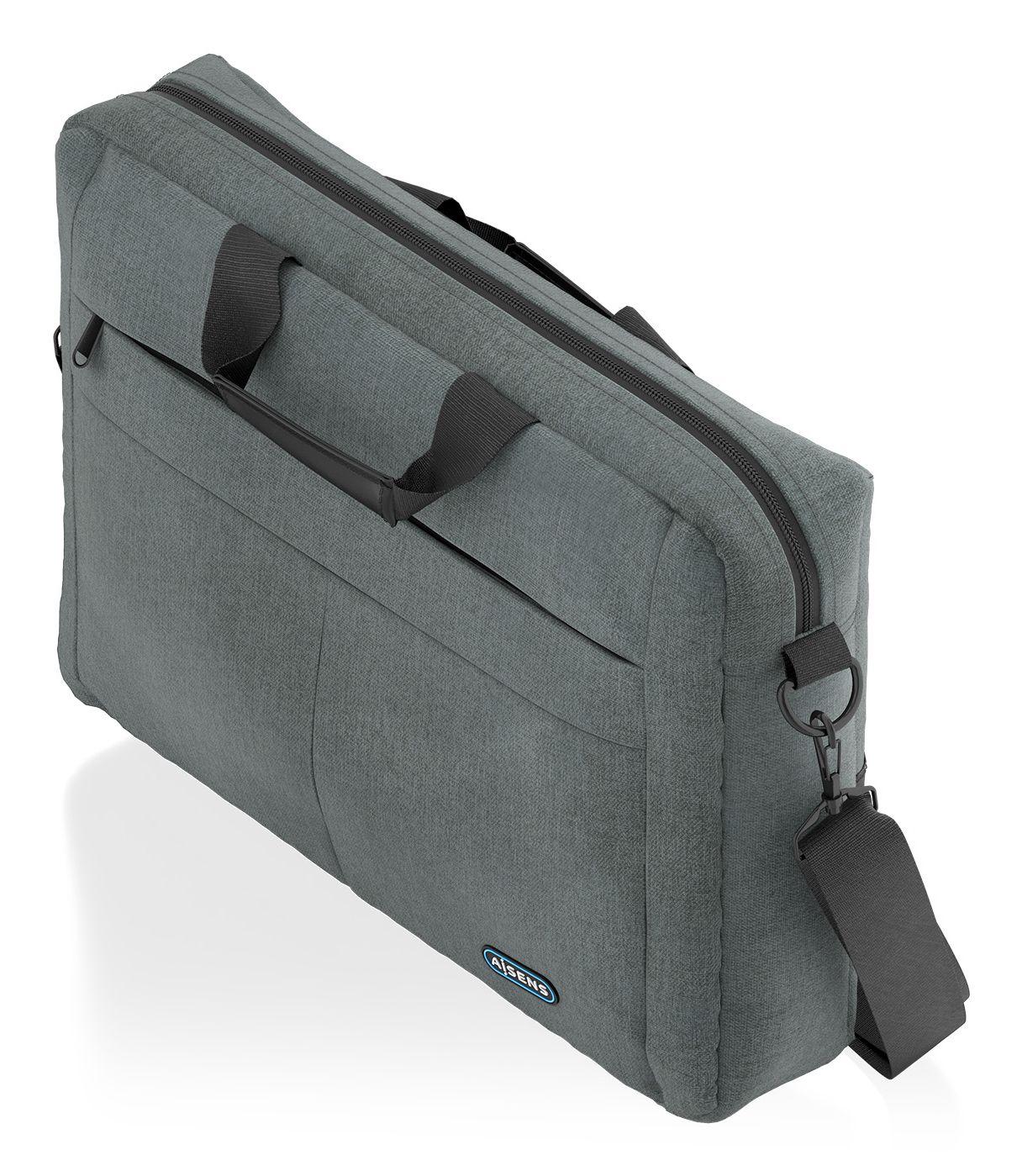 Mala para Portátil AISENS ASBG-BC025-GR (15,6" - Poliéster - 39,6 cm - Cinzento) — miniatura 2