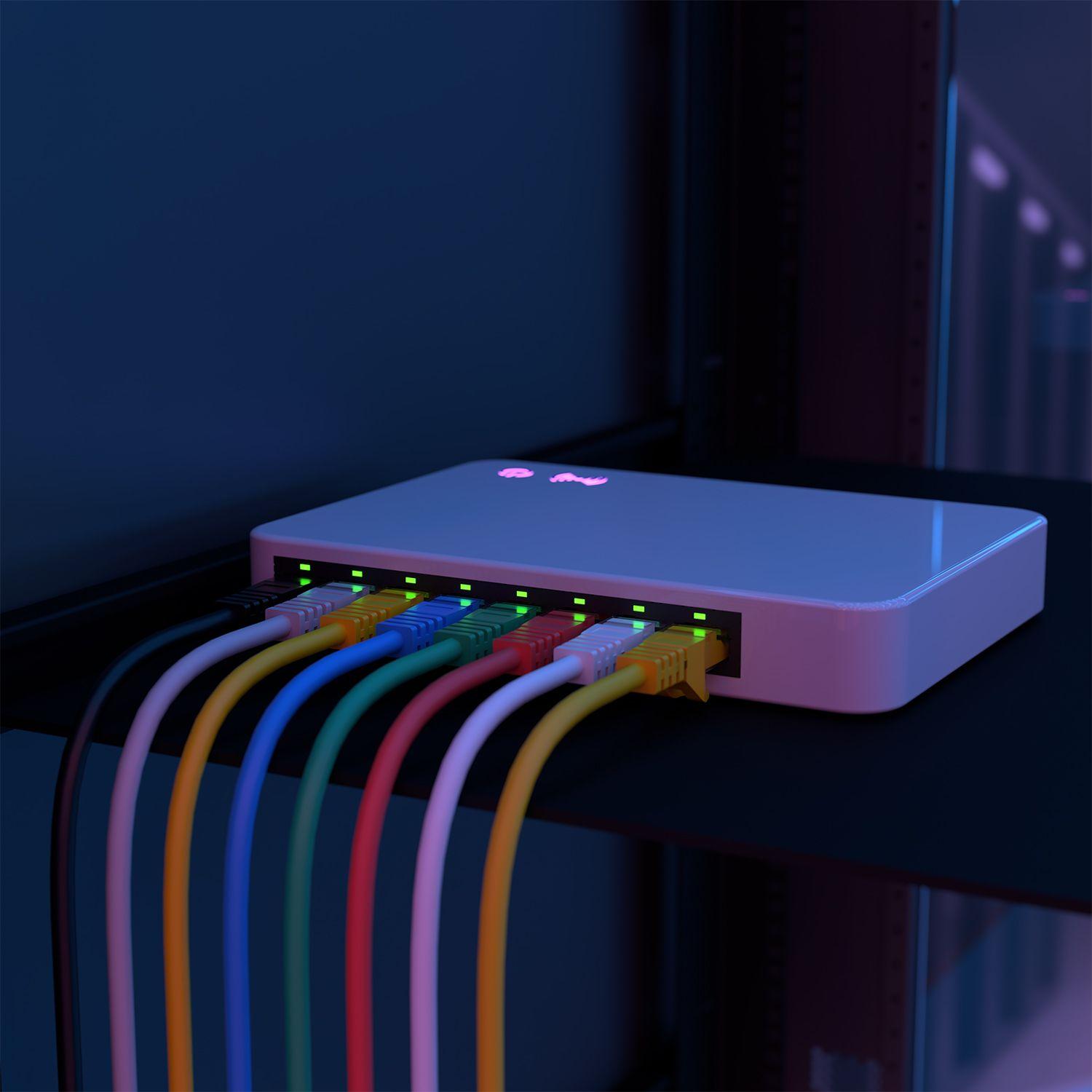Cabo de Rede AISENS A145-0575 (2 m - Cat6A - RJ-45 - Azul), miniatura 3