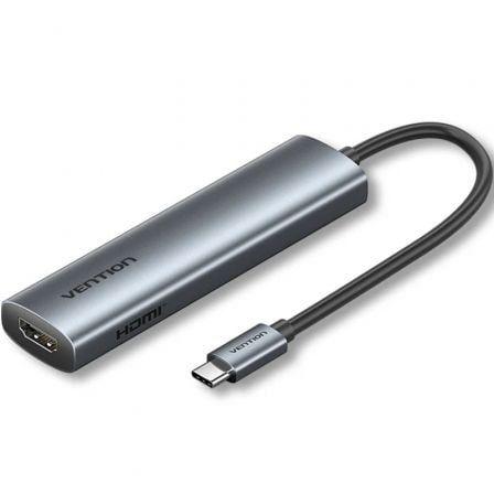 Docking Station VENTION TGLHB (0,15 m - Android, iOS, iPadOS - Cinzento)