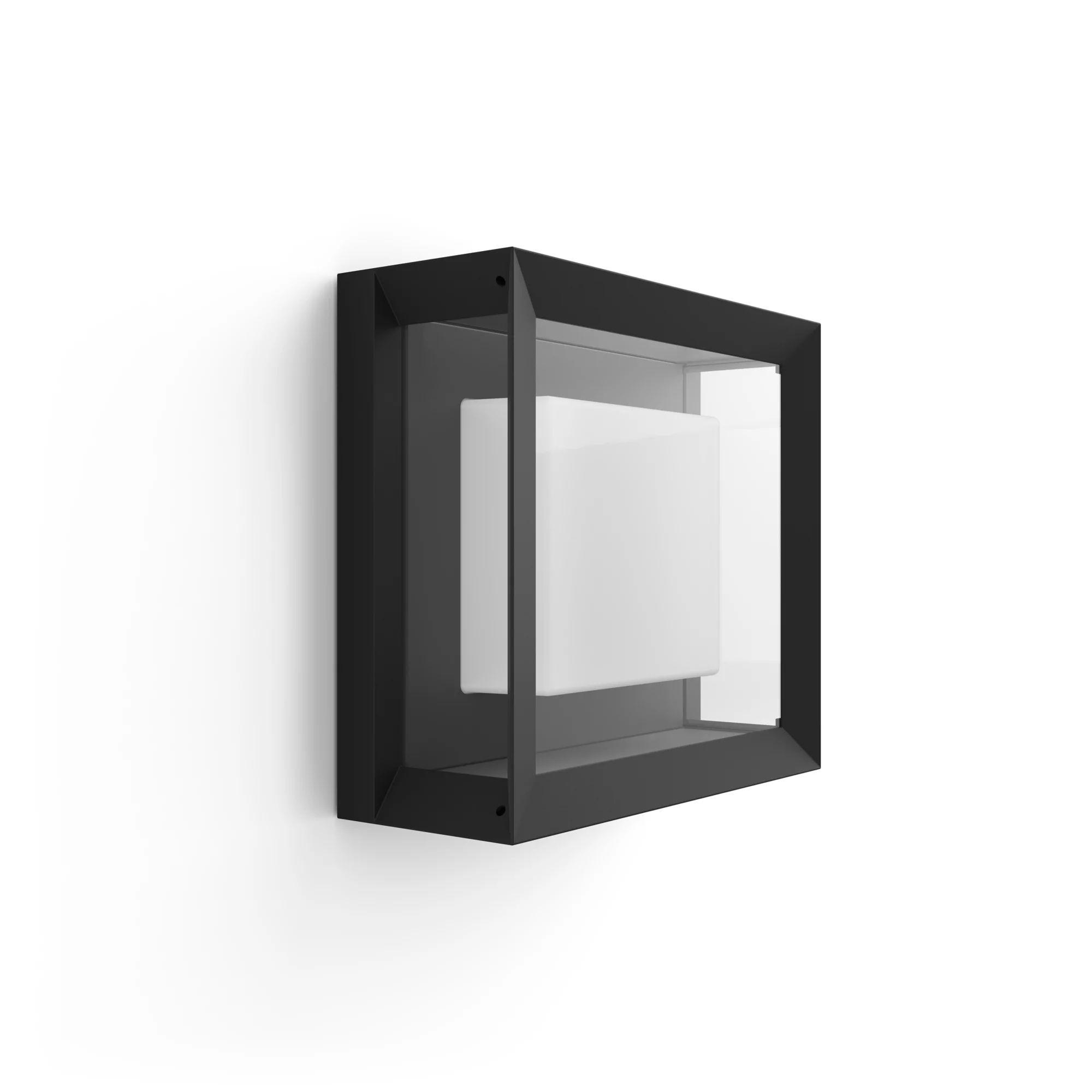 Aplique de Parede Exterior PHILIPS Hue Econic White & Color Ambiance (Bluetooth e Zigbee - Preto) — miniatura 2