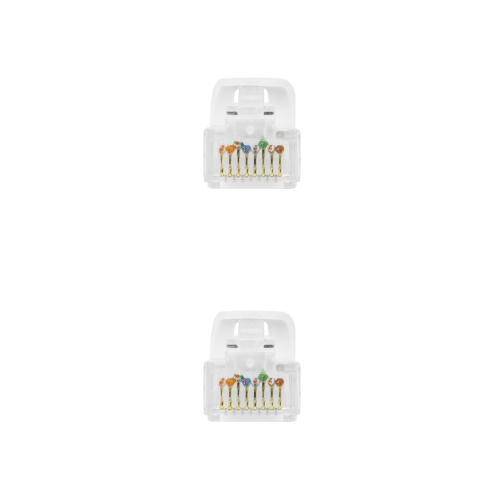 Cabo de Rede RJ45 NANOCABLE 10.20.1802-W (2 m - Cat6A - RJ-45 - Branco) — miniatura 3