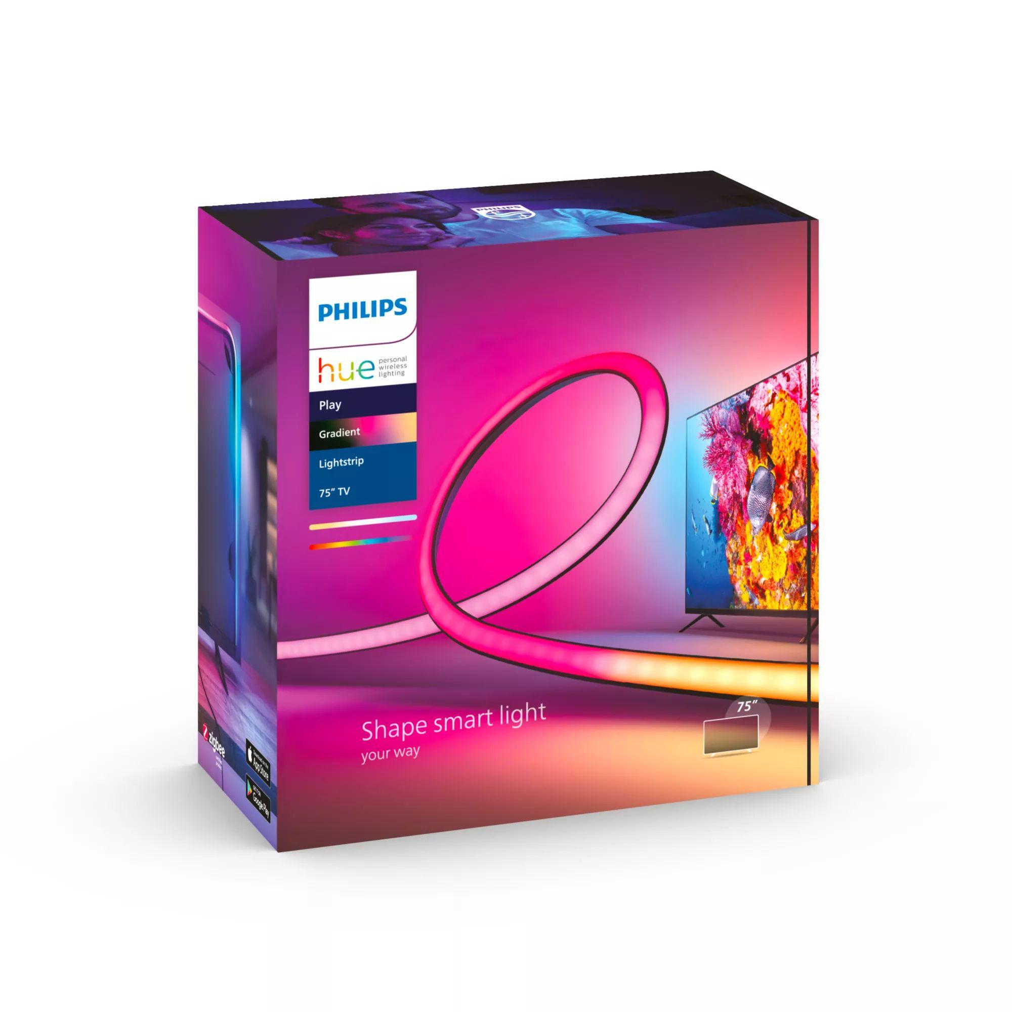 Fita LED Inteligente PHILIPS 929002422901 (Hue Play Gradient Lightstrip 75" - Preto) — miniatura 7