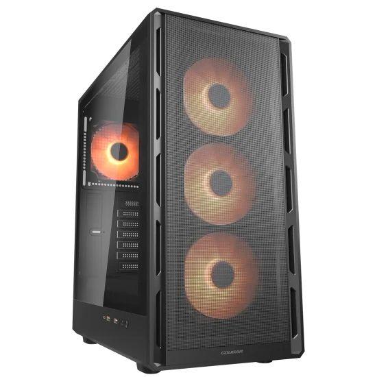 Caixa de Computador COUGAR Airface Pure PRO CGR-2GA5B-P (ATX, Micro ATX, Mini-ITX - Midi Tower - 17,5 cm - Preto)