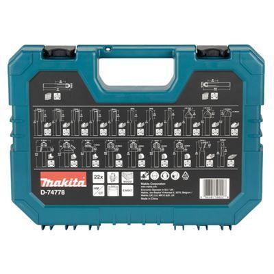 Conjunto de Fresas para Madeira MAKITA D-74778 (22 Peças - Haste de 8 mm), miniatura 3