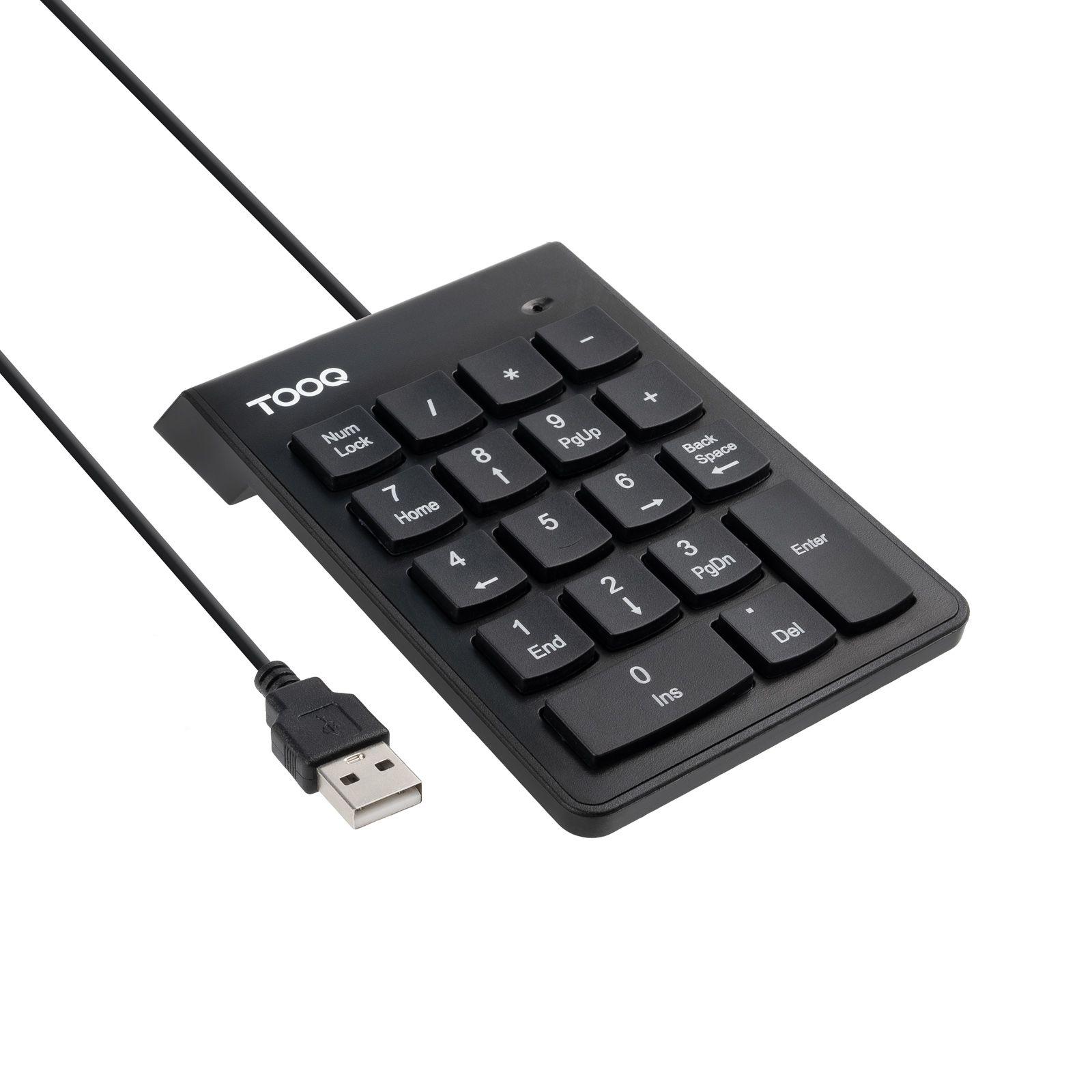 Teclado TOOQ TQK-2001-B (Interruptor de membrana - USB - Com fios - Preto)