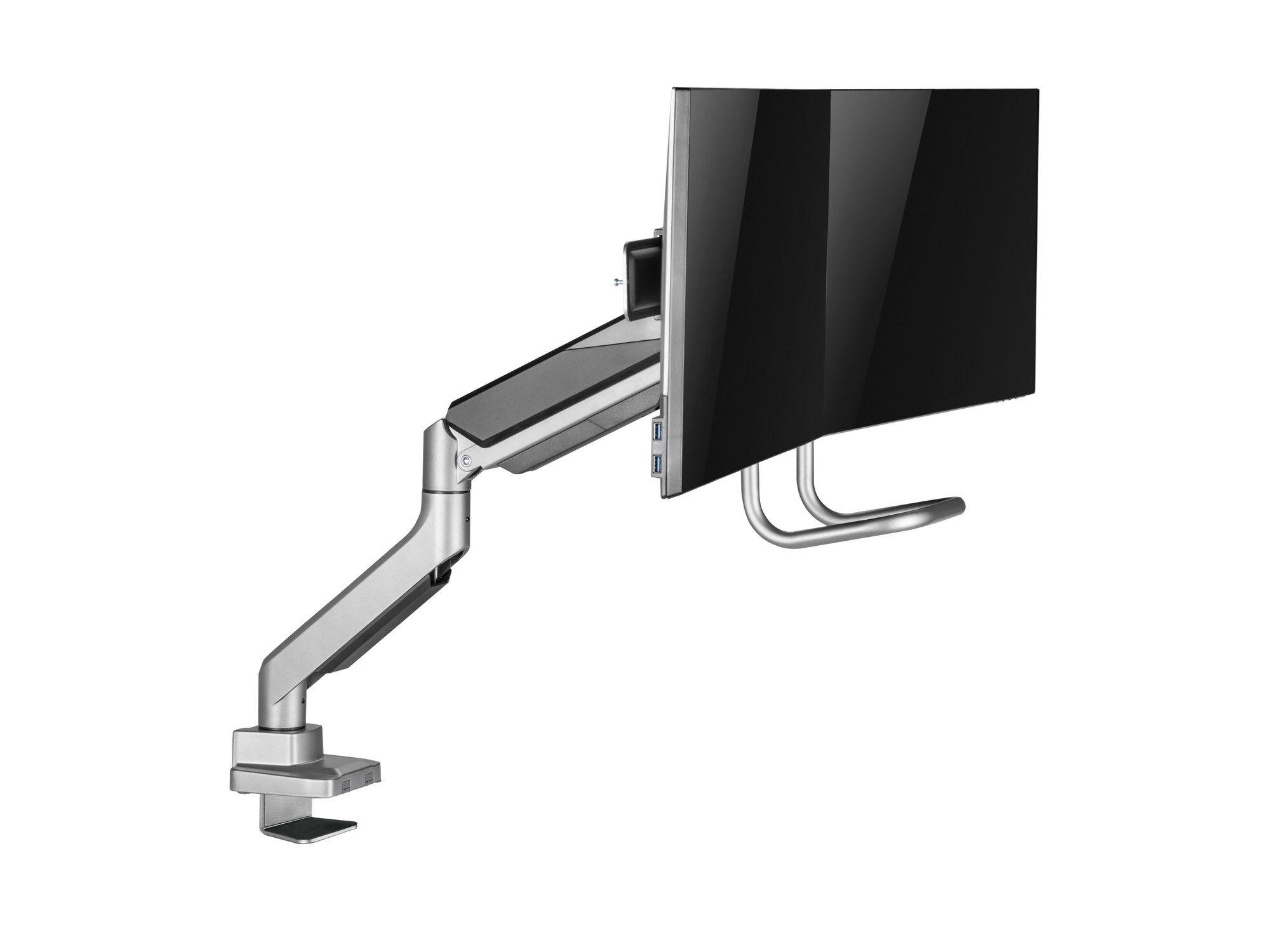 Suporte de Secretária para Dois Monitores EQUIP 650161 (100 x 100 mm - 75 x 75 mm - 81,3 cm - Prateado), miniatura 4