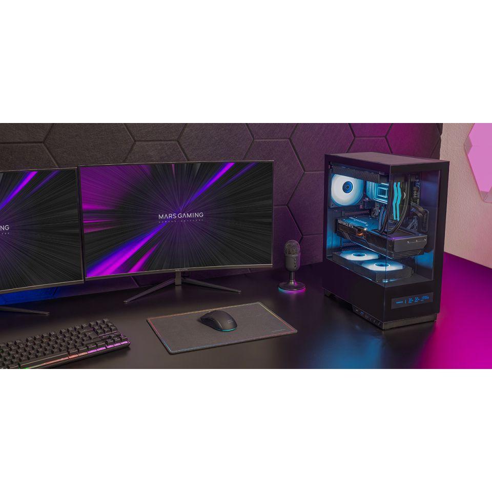 Caixa ATX MARS GAMING MCPULSAR (ATX, Micro ATX, Mini-ITX - Midi Tower - Vidro temperado - Preto) — miniatura 6