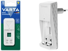 Carregador de Pilhas VARTA 57656101401 (AA, AAA - AC - Branco)