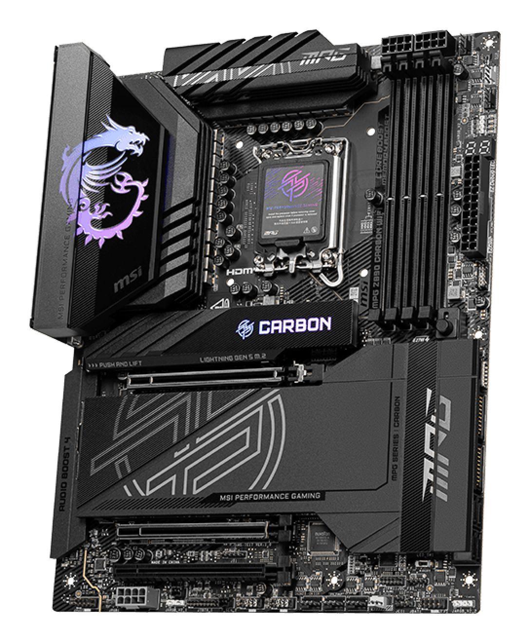 Motherboard MSI MPG Z890 CARBON WIFI (LGA 1851 (Socket V1) - Intel Core Ultra - ATX - Preto), miniatura 3