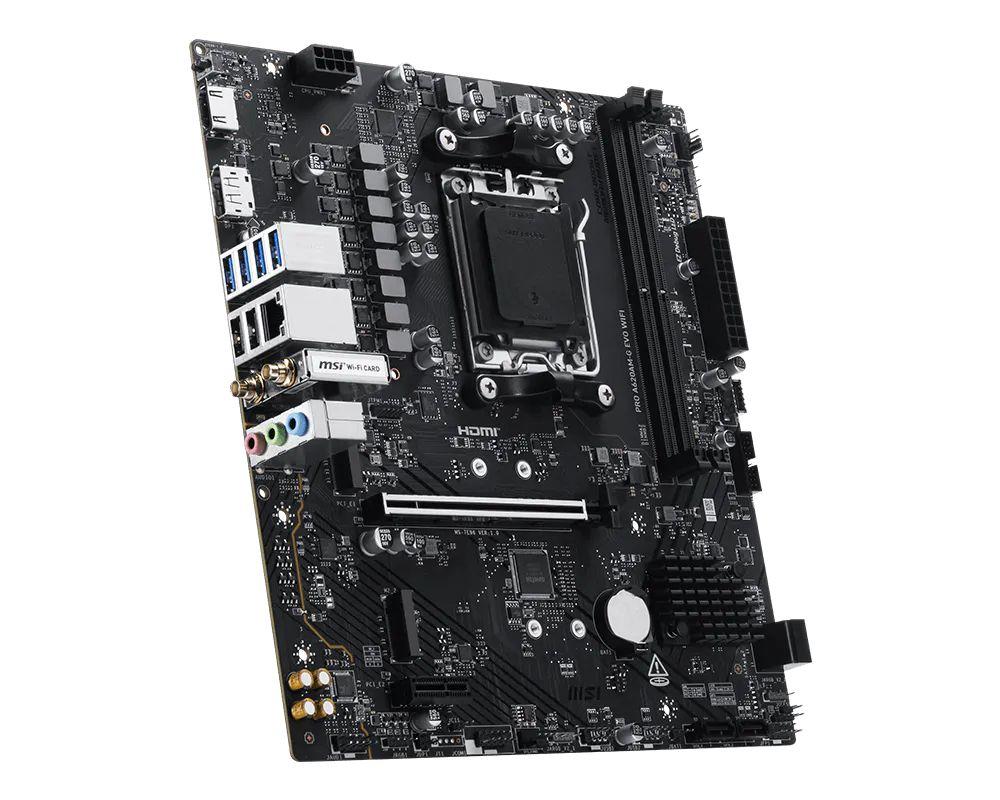 Motherboard MSI PRO A620AM-G EVO WIFI (AM5 - micro ATX - Duplo canal - Preto), miniatura 3