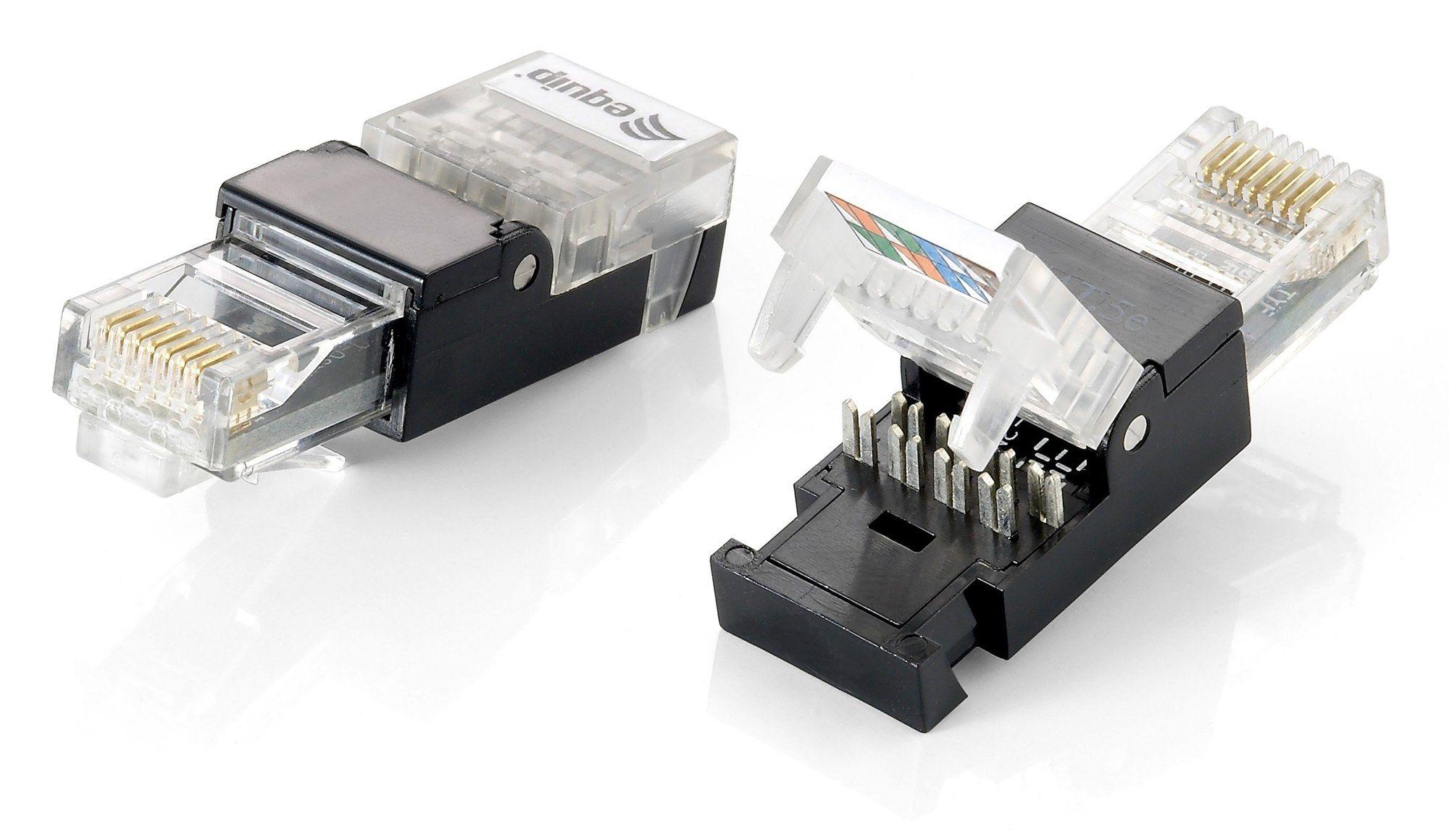 Ficha RJ45 EQUIP 121163 (RJ-45 - Preto e transparente)