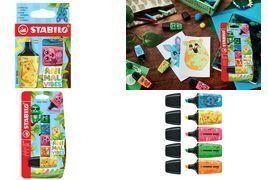 Pack de 5 Marcadores Fluorescentes STABILO BOSS MINI Animal Vibes (Cores Sortidas)