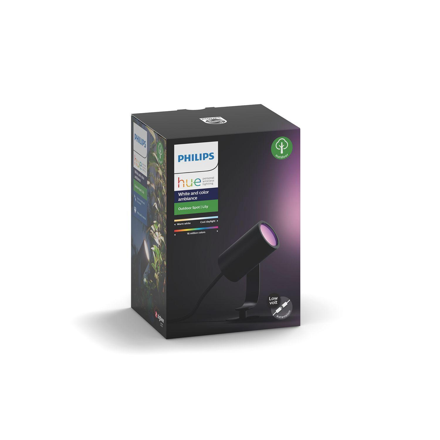 Foco de Jardim Inteligente de Extensão PHILIPS Hue Lily (Alumínio - Preto), miniatura 10