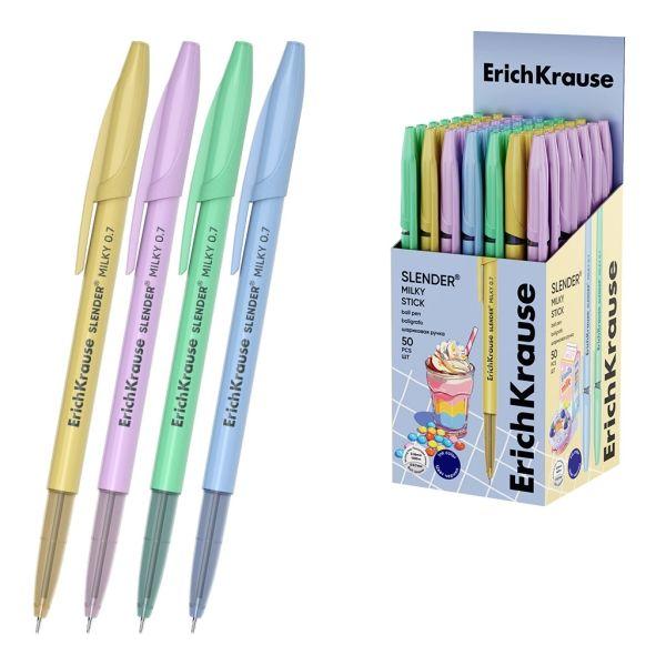 Esferográfica ERICHKRAUSE Slender Stick Milky (Tinta Azul)