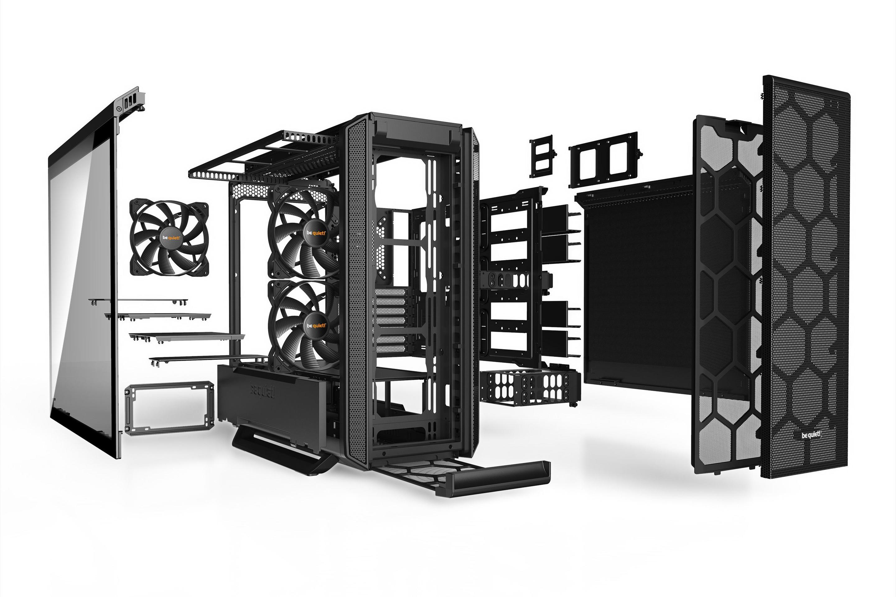 Caixa PC BE QUIET! Silent Base 802 Window (ATX, EATX, micro ATX, Mini-ITX - Midi Tower - 18,5 cm - Preto) — miniatura 5