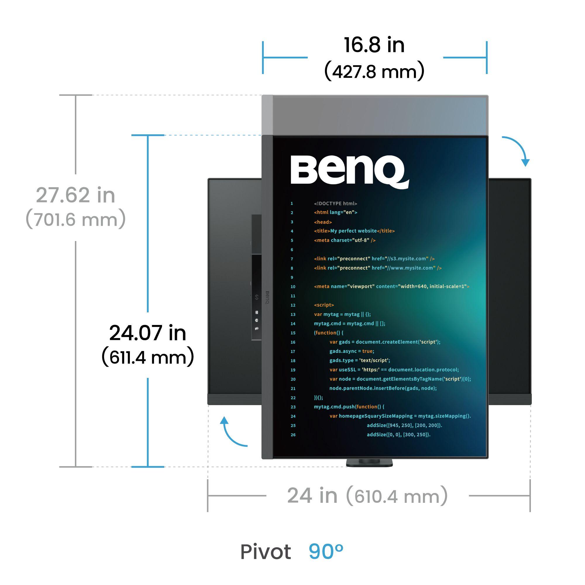 Monitor BENQ RD280UA (28,2" - IPS - 60 Hz - Preto) — miniatura 7